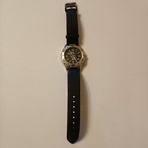 Europa MLB Colorado Rockies Unisex Black Silver Tone Watch Japan‎ Movt